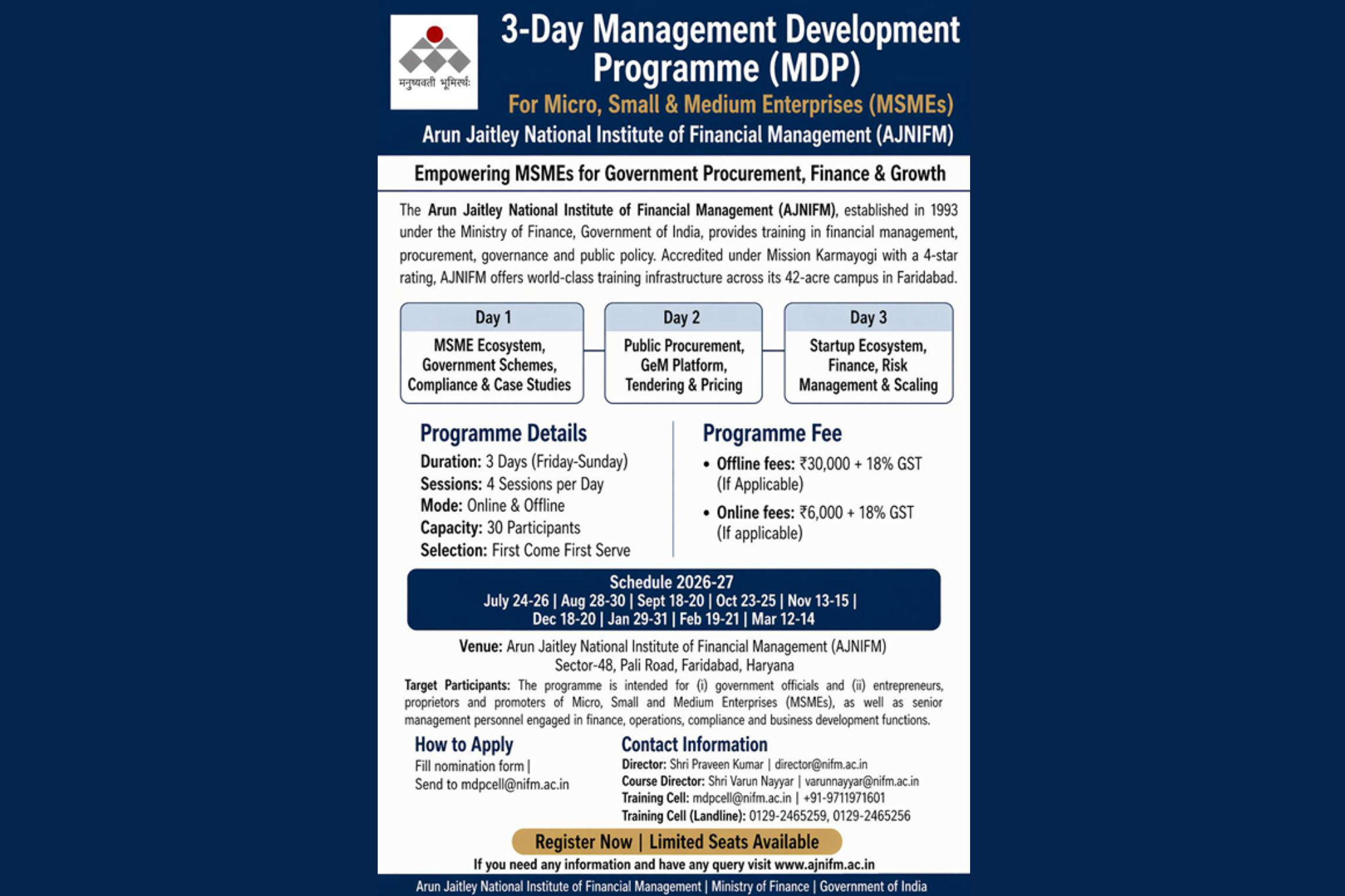 MDP flyer